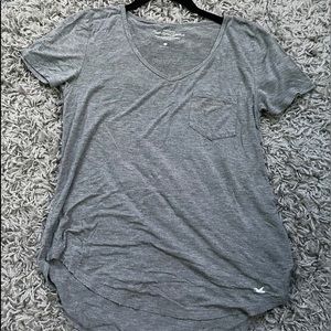 hollister gray v neck